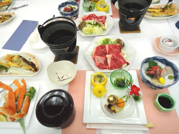 ホテルヴィライナワシロの夕食