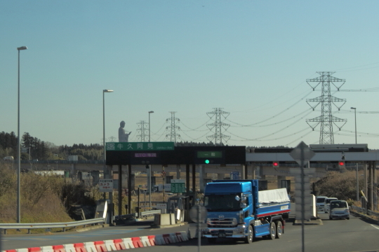 牛久阿見から見た牛久大仏