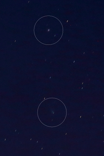 レナード彗星とM3球状星団