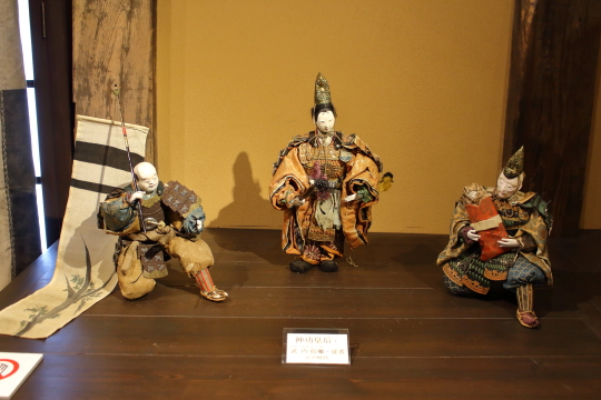 北鎌倉古民家ミュージアムの五月人形(神功皇后・武内宿禰・従者)